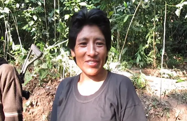 Comrade Laura in Pampa Aurora, August 2014